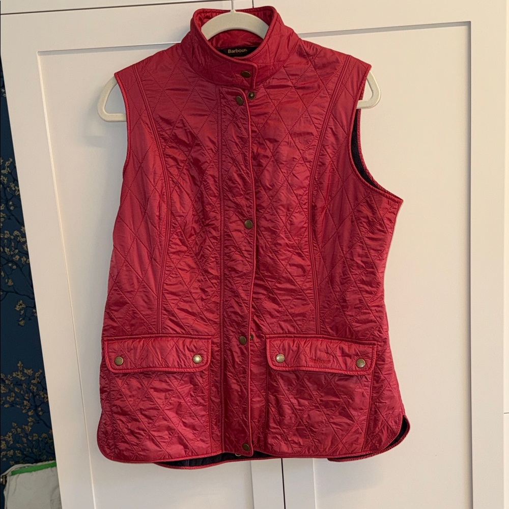 Barbour Women's Quilted Vest in Vibrant Crimson Red